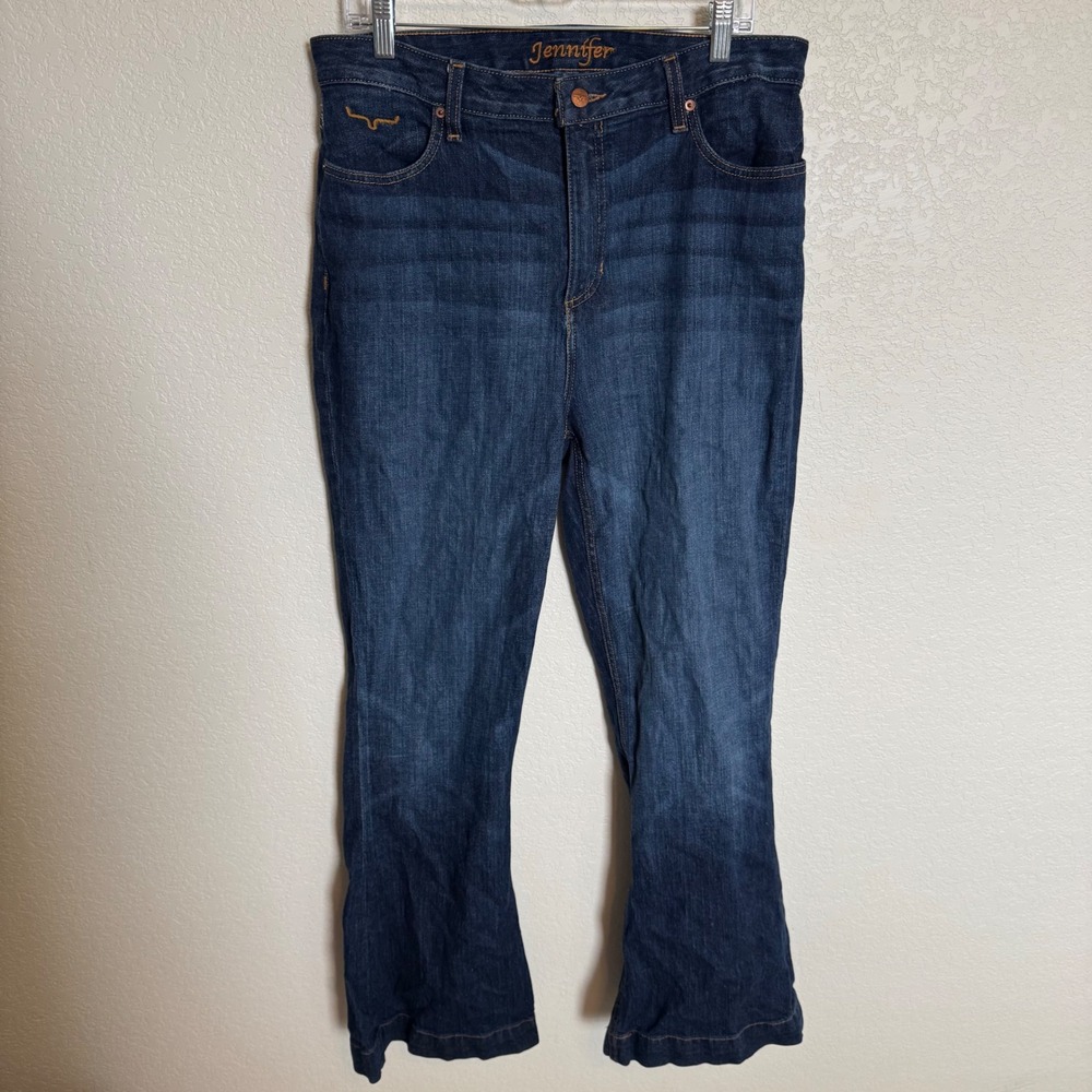 Western Cowgirl Kimes Ranch Jennifer Flare Trouser Jeans 14/32 Blue
